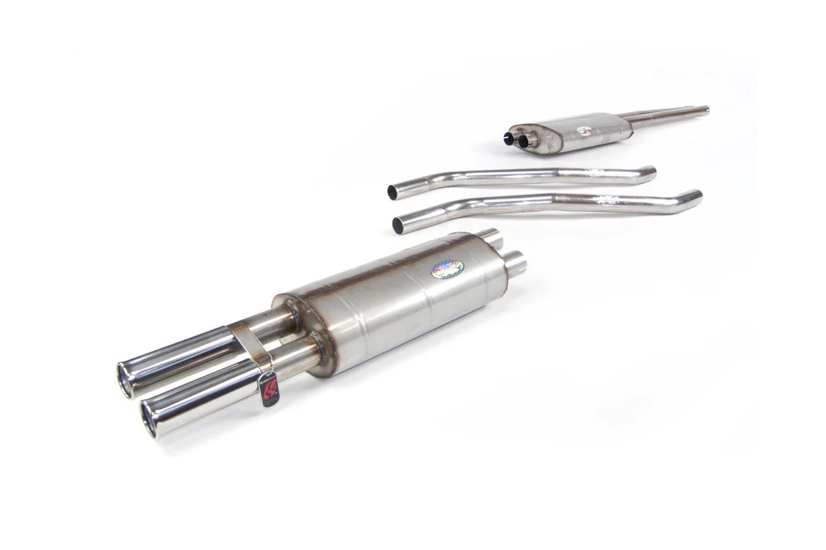 sistema di scarico in acciaio inox quick silver MZ023 Mercedes 230 SL W113 1963-1967