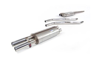 sistema di scarico in acciaio inox quick silver MZ023 Mercedes 230 SL W113 1963-1967