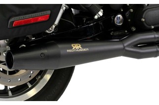 sistema di scarico completo Nero RedThunder HD1309400BBB Harley Davidson Dyna M.Y. 1991-2005