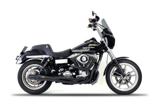 sistema di scarico completo Nero RedThunder HD1209400BBB Harley Davidson Dyna M.Y. 2006-2017