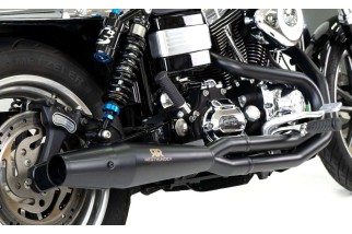 sistema di scarico completo Nero RedThunder HD1209400BBB Harley Davidson Dyna M.Y. 2006-2017