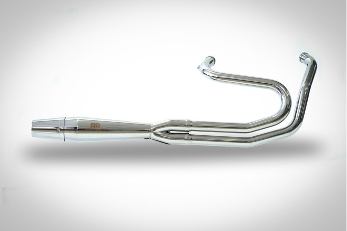 sistema di scarico completo lucido RedThunder HD1209400MMM Davidson Dyna M.Y. 2006-2017