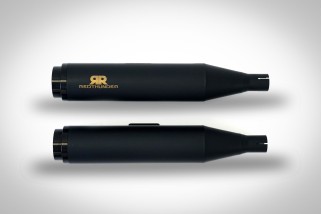 sistema di scarico terminale nero Euro5 redthunder HD3508040BBA