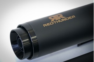 sistema di scarico terminale nero Euro5 redthunder HD3508040BBA