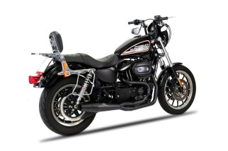 sistema di scarico completo nero redthunder HD1109400BBB Harley Davidson Sportster M.Y. 2004-2020