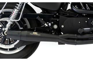 sistema di scarico completo nero redthunder HD1109400BBB Harley Davidson Sportster M.Y. 2004-2020