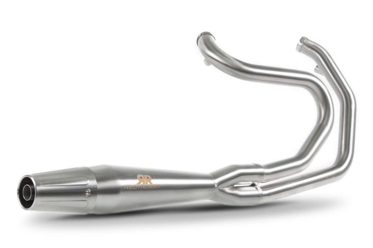 sistema di scarico completo satinato redthunder HD1109400SSS Harley Davidson Sportster M.Y. 2004-2020