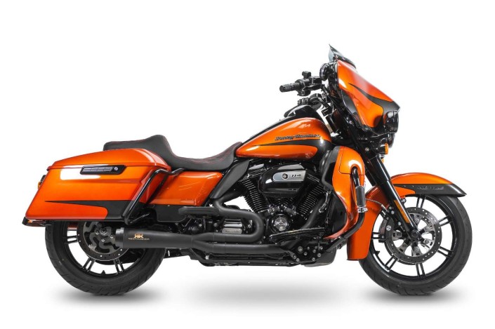 sistema di scarico completo nero racing redthunder HD2009400BBB Harley Davidson Touring dal 2009