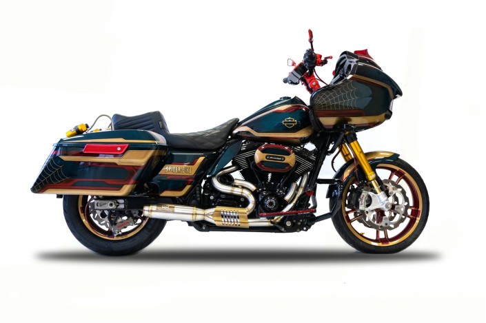 Sistema di scarico completo Raw Edition redthunder HD4209400SSS Harley davidson touring dal 2009