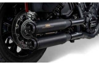 sistema di scarichi neri E4 redthunder HD2708040BBB Indian Scout M.Y. 2017-2024
