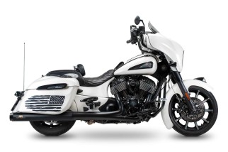 sistema di scarichi neri E5 redthunder HD2808040BBB Indian Touring / Bagger M.Y. dal 2021