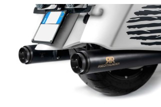 sistema di scarichi neri E5 redthunder HD2808040BBB Indian Touring / Bagger M.Y. dal 2021