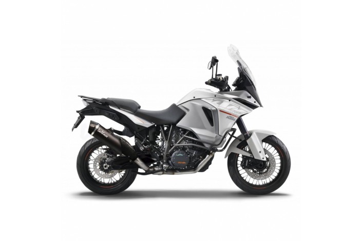 Sistema di scarico terminale nero leovince 14033U per KTM 1290 SUPER ADVENTURE 2015-2016