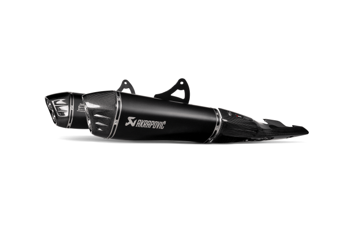sistema di scarichi terminali in titanio akrapovic S-S13SO4-HRAATBL/1 suzuki GSX-R 1300 HAYABUSA 2021-2025
