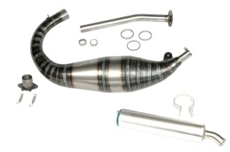 marmitta scarico corsa jollymoto 0115 aprilia rs 125 silenziatore alluminio