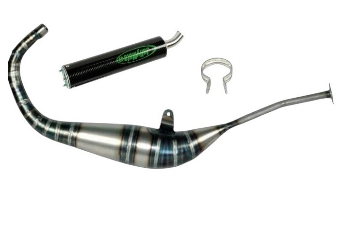 Sistema di scarico JOLLYMOTO a 2 tempi con silenziatore in carbonio 0113 APRILIA RS80 1999-2002