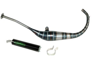 Sistema di scarico JOLLYMOTO a 2 tempi con silenziatore in carbonio 0116 APRILIA RS86