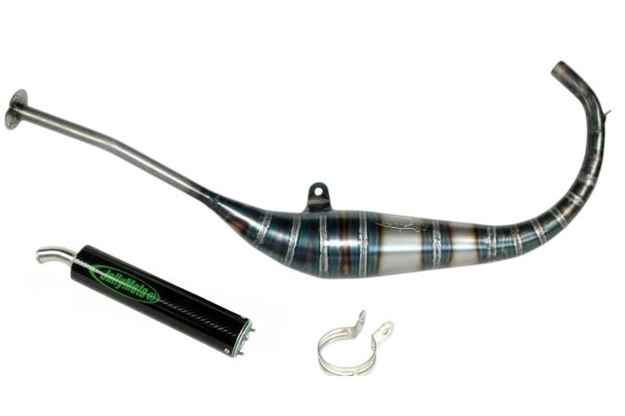 marmitta scarico jollymoto ja0106s-bcf APRILIA RS4 50 - 78cc silenziatore carbonio