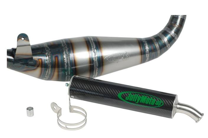 marmitta scarico jollymoto jc02110s-bcf cagiva raptor silenziatore carbonio