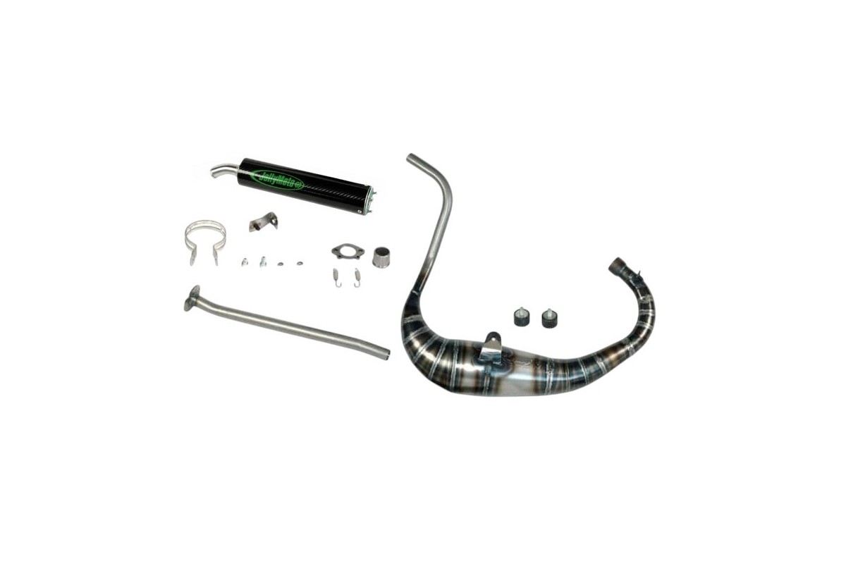 marmitta scarico jollymoto jd0325s-bcf derbi gpr 80 silenziatore carbonio