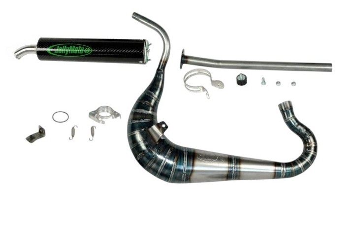 marmitta scarico jollymoto jd0323s-bcf derbi gpr 125 silenziatore carbonio