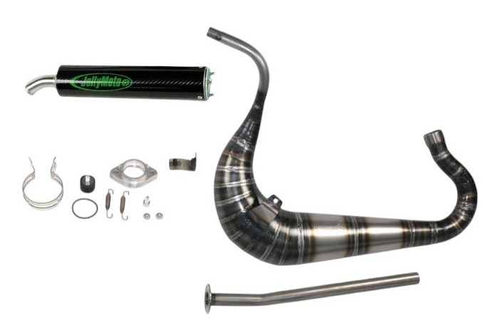 marmitta scarico jollymoto jd0326s-bcf derbi gpr 160 silenziatore carbonio