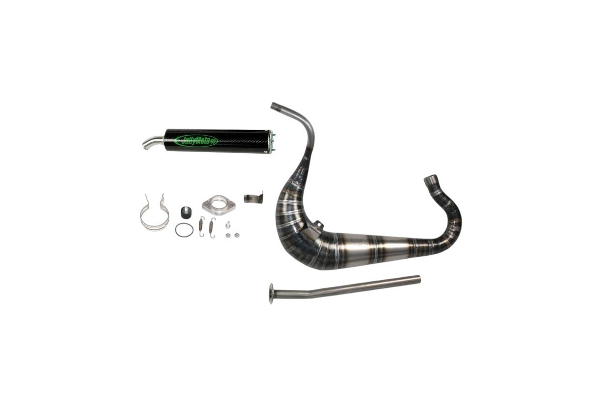 marmitta scarico jollymoto jd0326s-bcf gilera gpr 160 silenziatore carbonio
