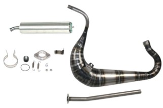 marmitta scarico jollymoto JD0326S-LSS gilera gpr 160 silenziatore alluminio
