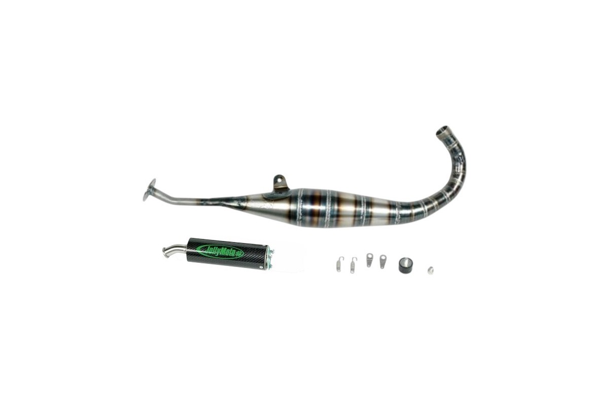 marmitta scarico jollymoto JH0405-5S-BCF honda mb5 70cc silenziatore carbonio