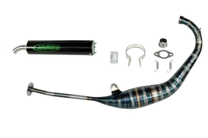 marmitta scarico jollymoto HJ0400S-BCF honda nsr 50 silenziatore carbonio