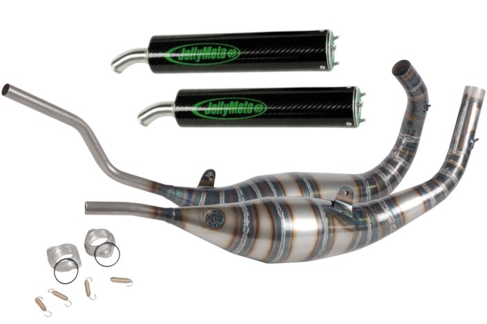 marmitte scarichi jollymoto jh0407ss-bcf honda nsr 250 mc28 silenziatori carbonio