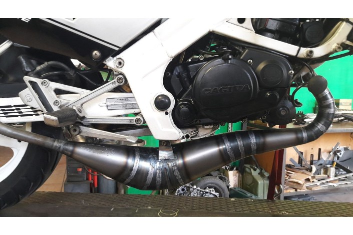 marmitta scarico jollymoto jc0211s-bcf cagiva freccia c12 silenziatore carbonio