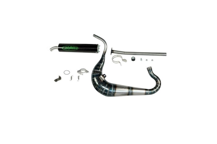 marmitta scarico jollymoto jd0323s-bcf gilera sc1 125cc silenziatore carbonio