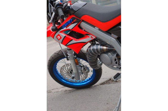 marmitta scarico jollymoto jdsm022s-ck derbi senda 80 silenziatore kevlar