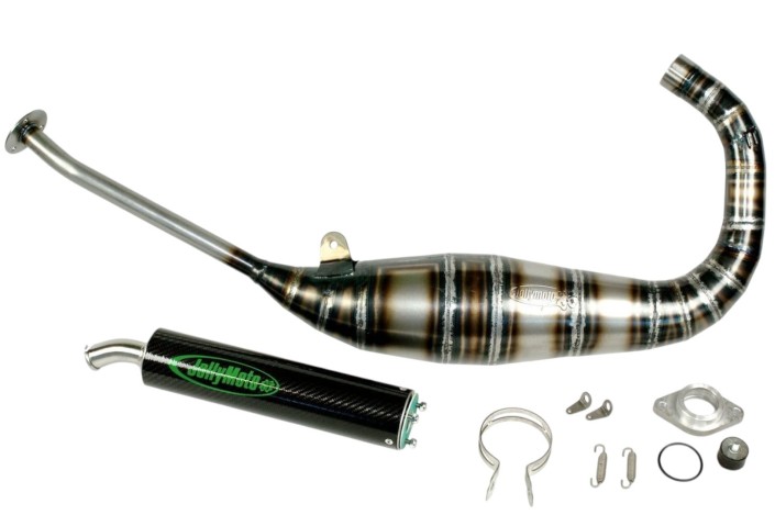 marmitta scarico jollymoto js0607s-bcf suzuki rg 125 f silenziatore carbonio