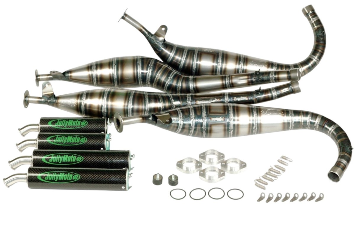 marmitte scarichi jollymoto js0600ss-bcf suzuki rg 500 silenziatori carbonio