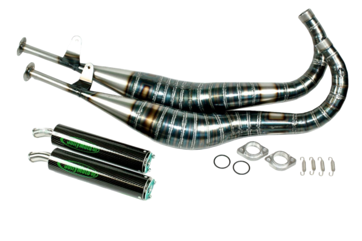 marmitte scarico jollymoto jy712ss-bcf yamaha rd 350 lc silenziatore carbonio