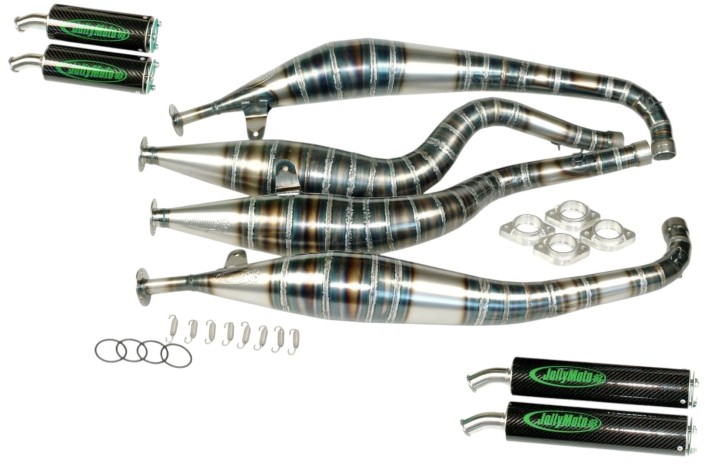 marmitte scarichi jollymoto jy0700ss-bcf yamaha rd 500 lc std silenz. carbonio