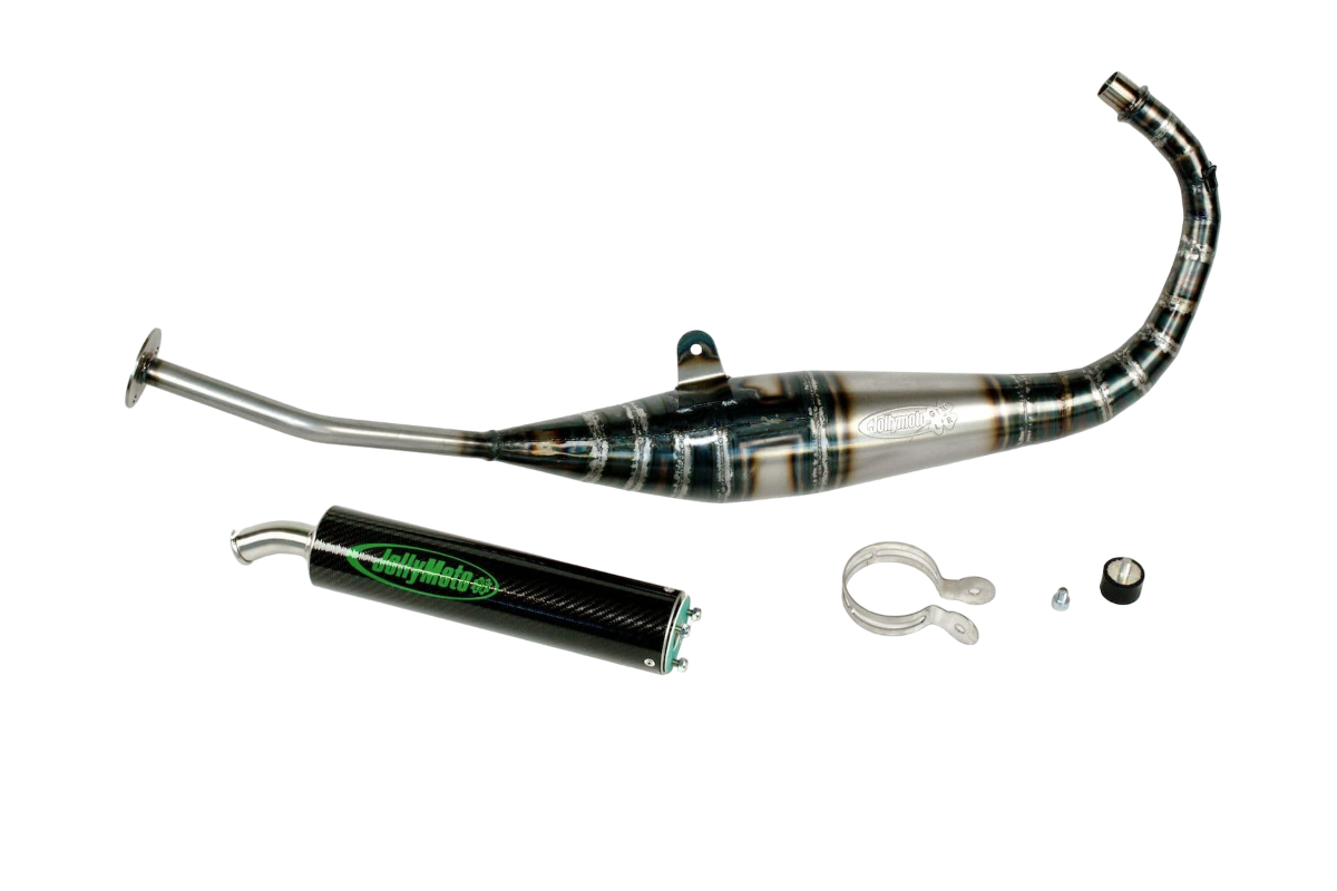 marmitta scarico jollymoto jy0710s-bcf yamaha tzr 50 silenziatore carbonio