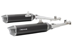 Sistema di scarico terminale in acciaio inox nero Remus 0564782 089917LR Black Hawk pour BMW K 1600 GTL 2017