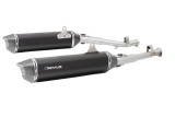 Sistema di scarico terminale in acciaio inox nero Remus 0564782 089917LR Black Hawk pour BMW K 1600 GTL 2017