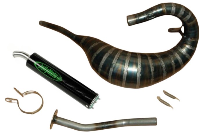 marmitta scarico jollymoto jmf0521-bcf fantic 80 silenziatore carbonio