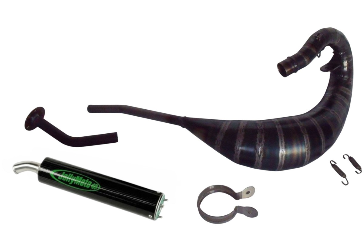 marmitta scarico jollymoto jm0520-bcf fantic caballero silenziatore carbonio