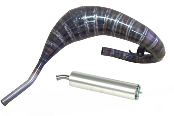marmitta scarico jollymoto jm0542-lss hm cre 80cc silenziatore alluminio