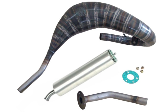 marmitta scarico jollymoto jm0543-02-03-lss hm cre 85cc silenziatore alluminio
