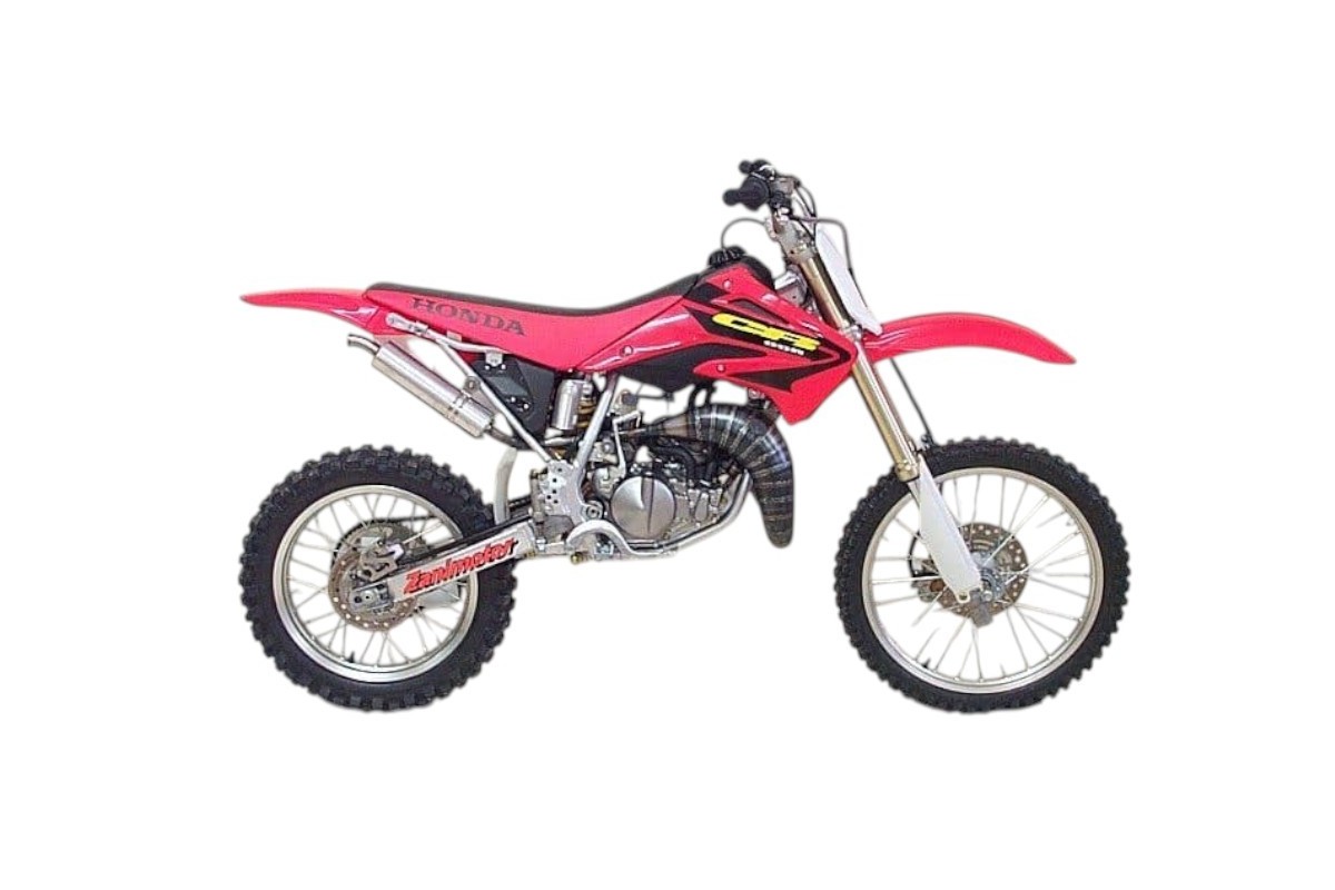 marmitta scarico jollymoto jmh0530-lss honda cr 85 silenziatore alluminio