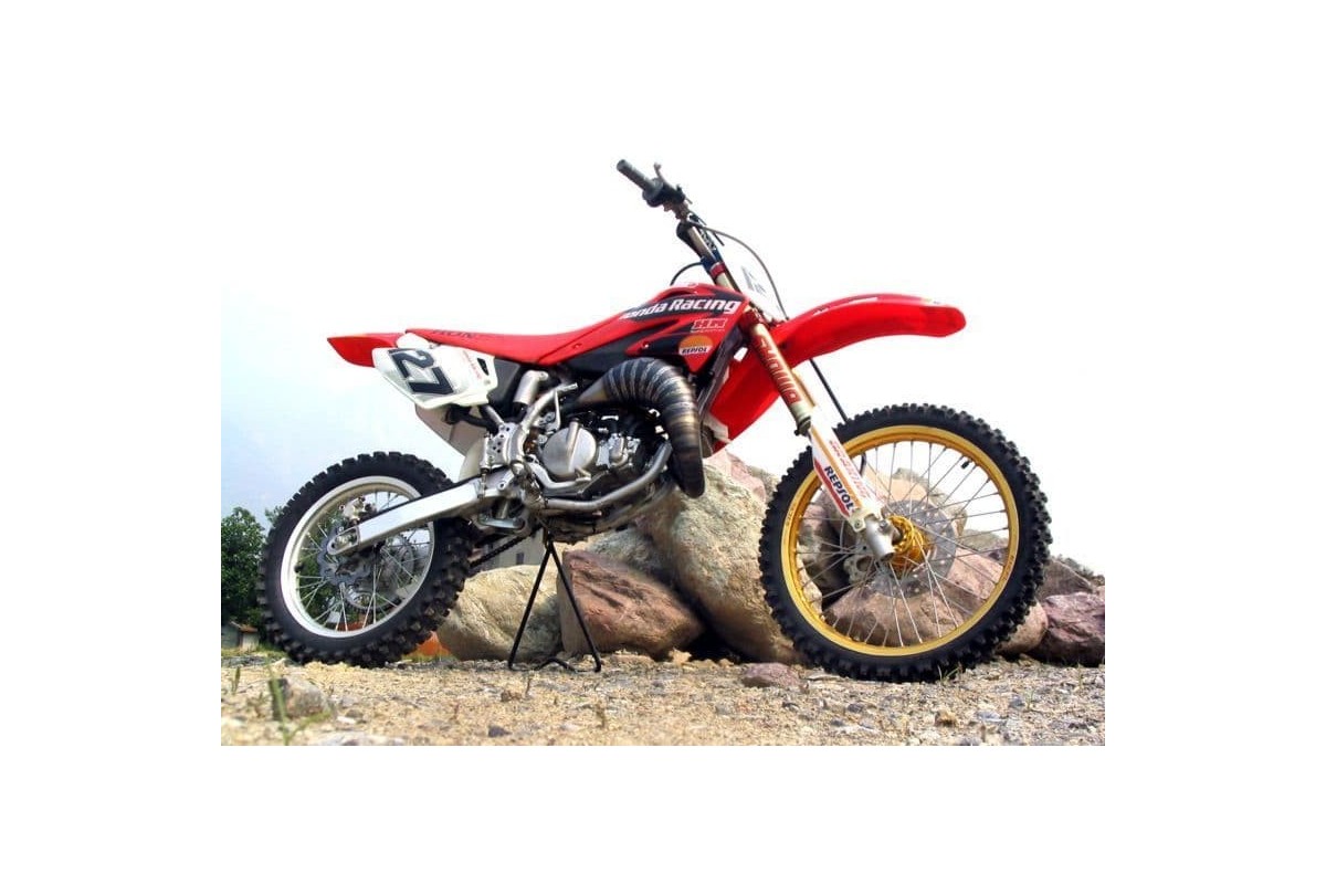marmitta scarico jollymoto jmh0530-bcf honda cr 85 supermoto silenz. carbonio