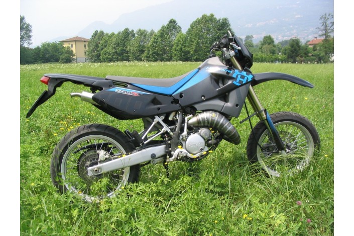 marmitta scarico jollymoto jm-sm001-lss husqvarna sm 50 silenz. alluminio