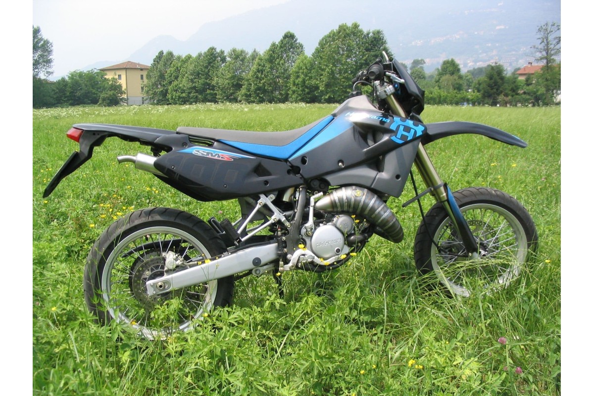 marmitta scarico jollymoto jm-sm001-ck husqvarna sm 50 silenz. kevlar