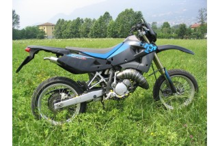 marmitta scarico jollymoto jm-sm001-ck husqvarna sm 50 silenz. kevlar